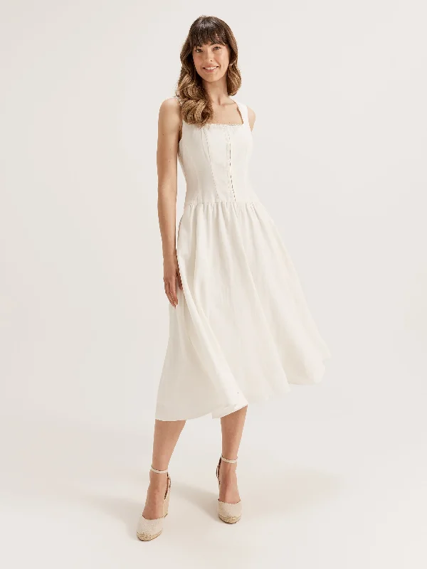 Back-Knot Midi Dresses -Coralli Midi Dress