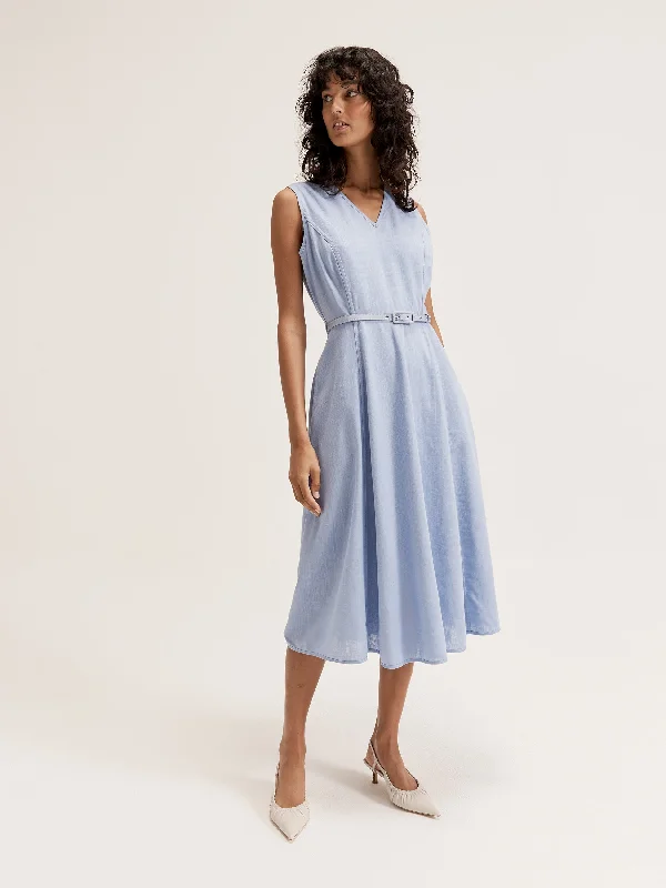 Midi Dresses for Baby Showers -High Seas Dress