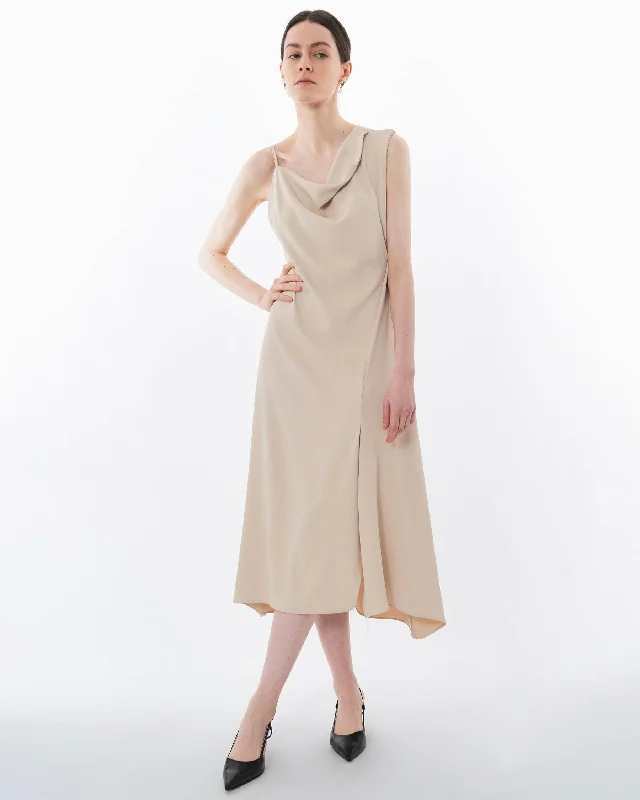 Elegant Midi Dresses for Special Occasions -Valletta Off Shoulder Midi Dress