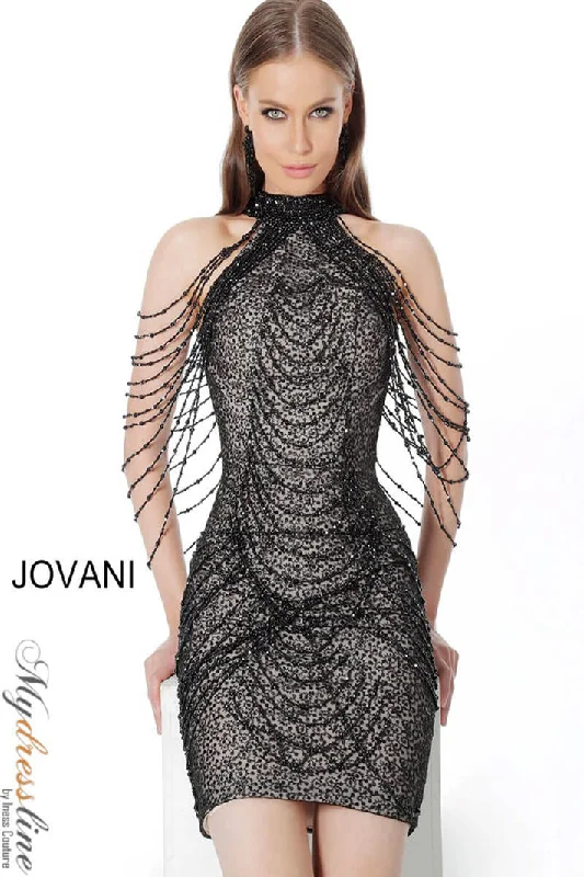 Lace-Sleeve Party Dress for Elegance -Jovani 1677