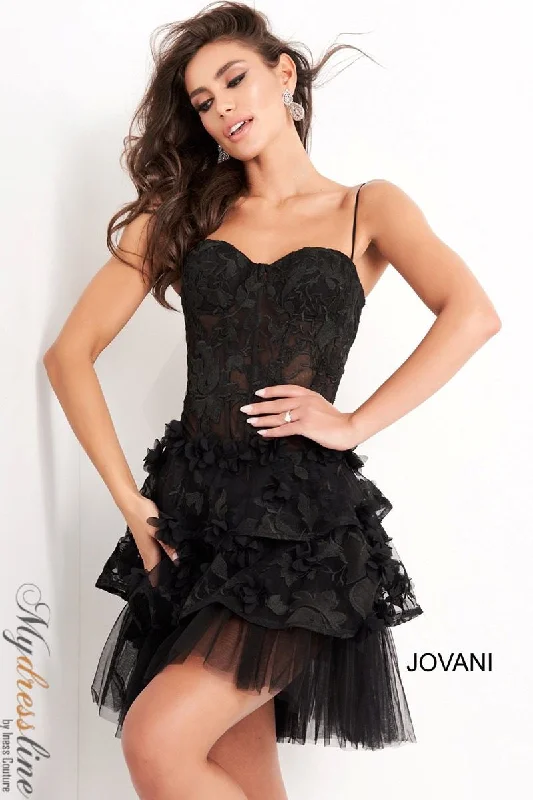 Subtle-Pattern Party Dress -Jovani 3491