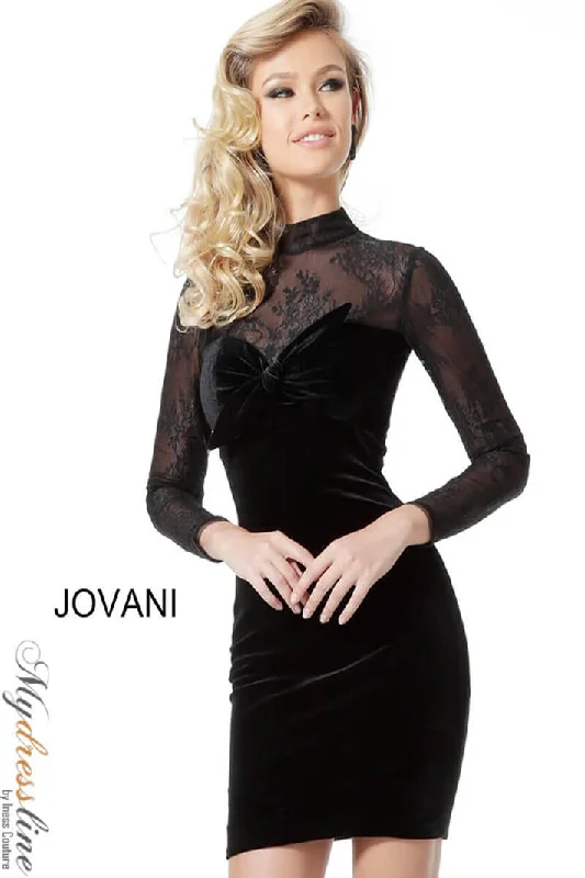 Puff-Sleeve Party Dress for Flair -Jovani 62959