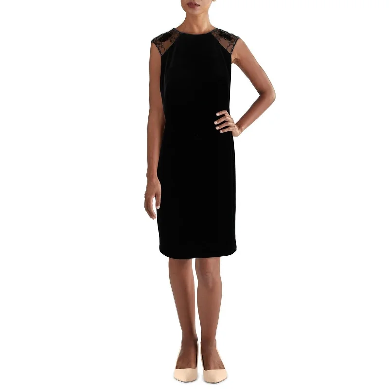 Playful-Print Party Dress -Ralph Lauren Women's Sequin Shimmer Cocktail Dress Black Size 16