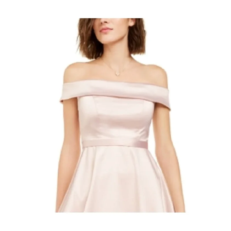 Pastel Party Dress for Softness -Sequin Hearts Women's Solid Cocktail Dress Pink Size 3