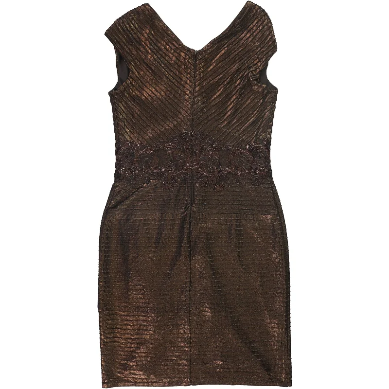 Bold-Hue Party Dress -Tadashi Shoji Womens Sequin Cocktail Dress