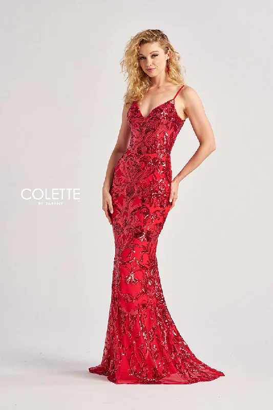 Pleat Evening Dress -Colette: CL8685