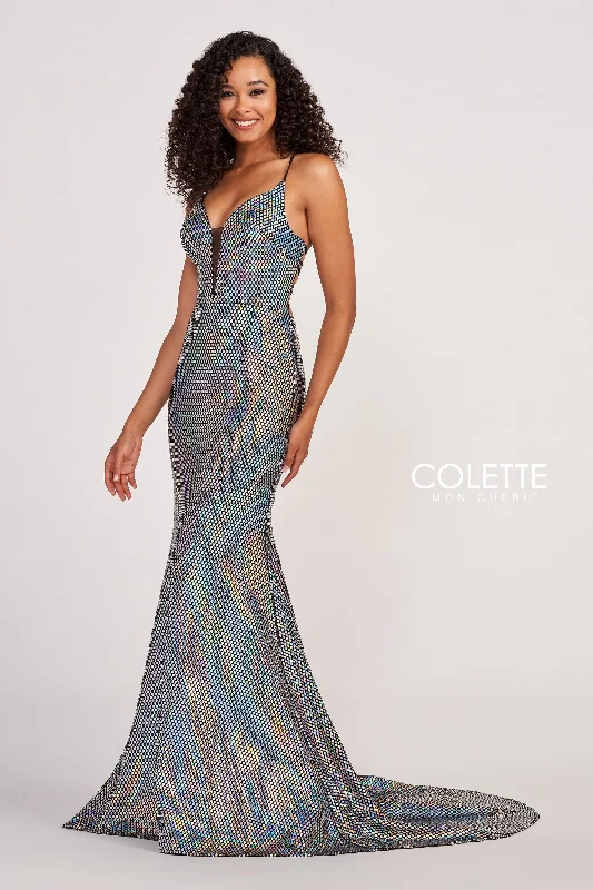 Chevron Evening Dress -Colette: CL2071