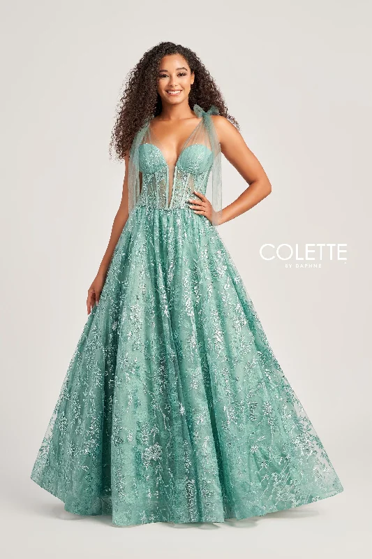 Tie Evening Dress -Colette: CL5236