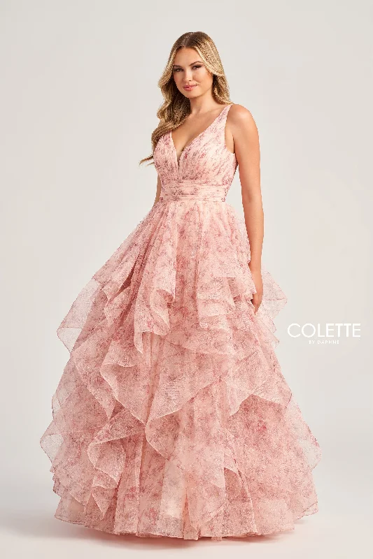 Ruffle Evening Dress -Colette: CL5273