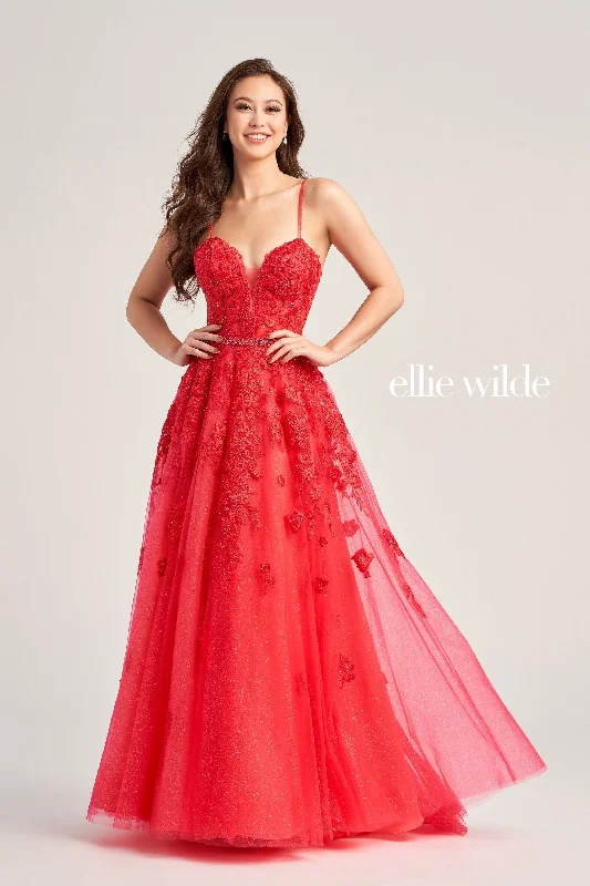 Flounce Evening Dress -Ellie Wilde: EW35016