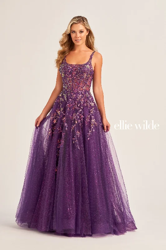 Wine Evening Dress -Ellie Wilde: EW35242