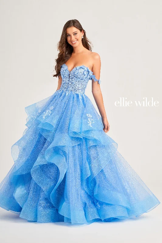 Sheer Evening Dress -Ellie Wilde: EW35084