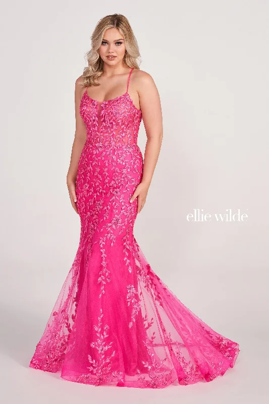 Wrap-Style Evening Dress -Ellie Wilde: EW34090