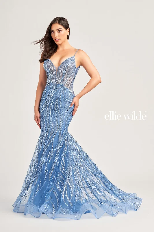 Asymmetrical Evening Dress -Ellie Wilde: EW35098