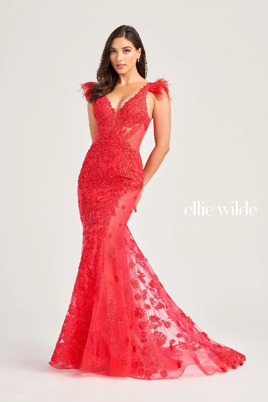 Pleat Evening Dress -Ellie Wilde: EW35009