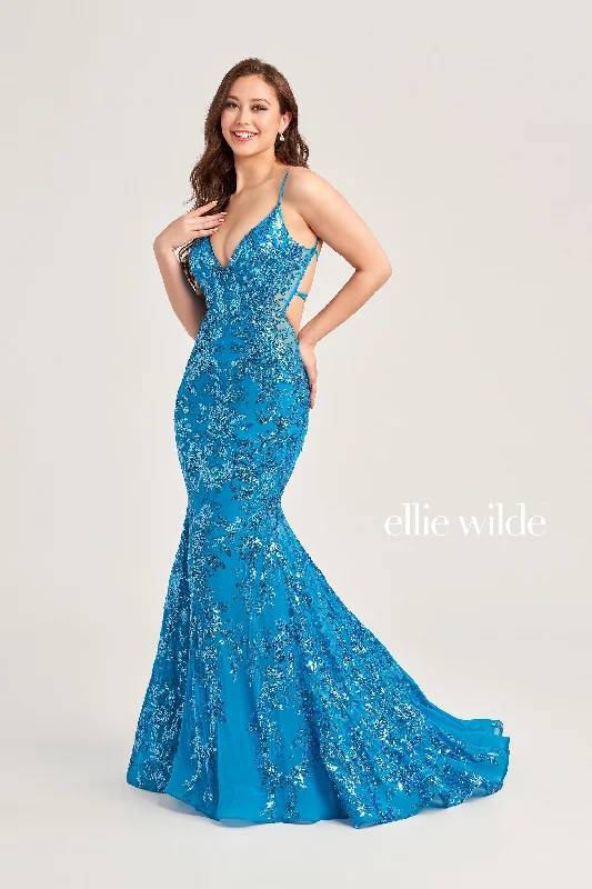 Ruffle Evening Dress -Ellie Wilde: EW35011