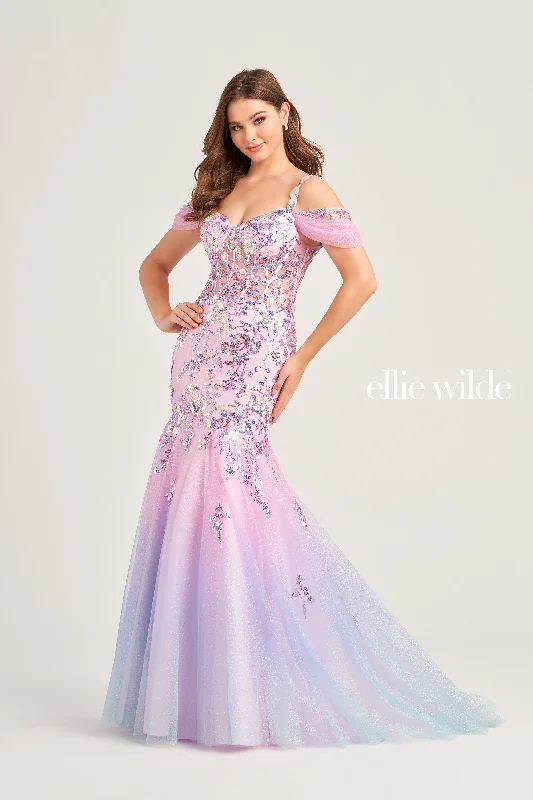 Knit Evening Dress -Ellie Wilde: EW35056