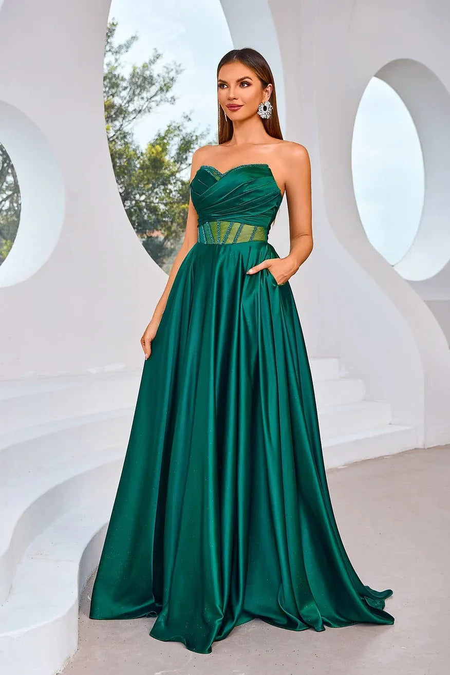 Ruffle Evening Dress -Jadore: J25007