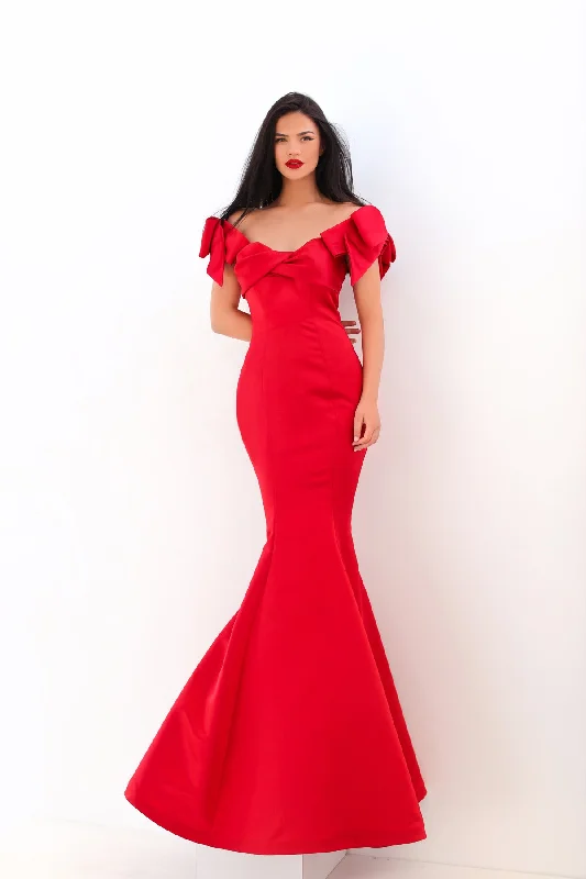 Earth Evening Dress -Tarik Ediz: 50744 (Clearance)