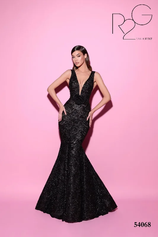 Cross Evening Dress -Tarik Ediz (R2G): 54068