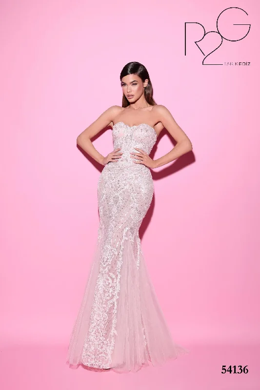 Chiffon Evening Dress -Tarik Ediz (R2G): 54136