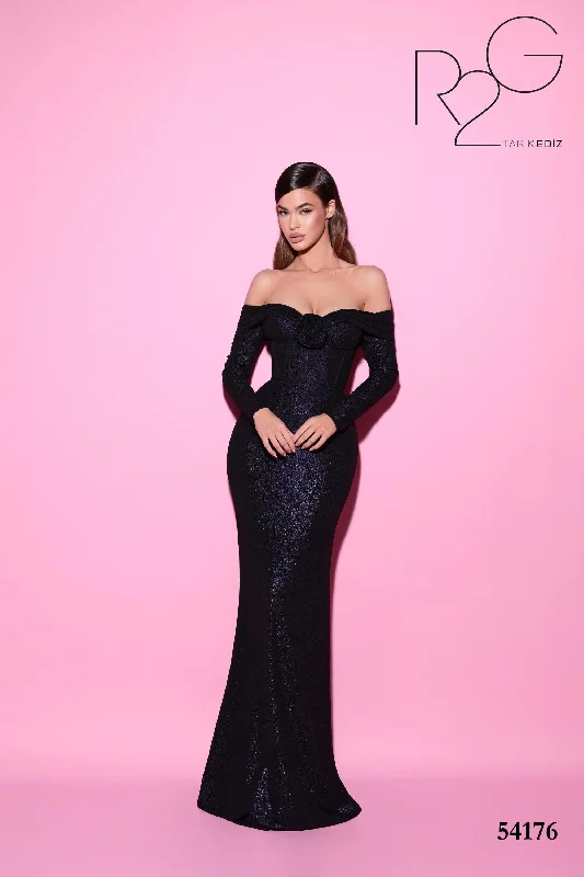 Flared Evening Dress -Tarik Ediz (R2G): 54176