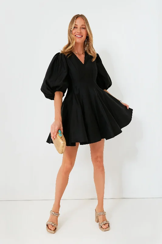 Mini Dresses for Night Snacks -Black Loraine Mini Dress