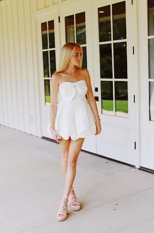 Mini Dresses for Dance Chill -Sweet As Sugar Dress - Ivory