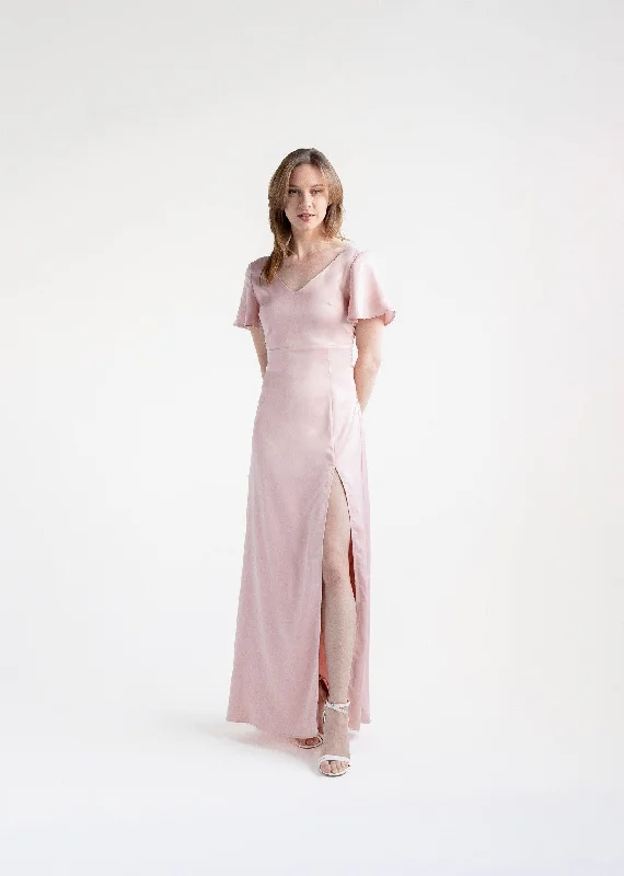 Mini Dresses for Family Parties -Dilini - Blush