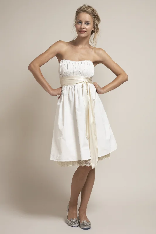 Mini Dresses with Fringe Trims -SH6169 Short Alternative Wedding Dress