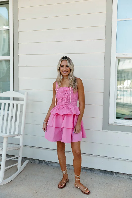 Mini Dresses for Gallery Nights -Sure Of It Mini Dress - Pink