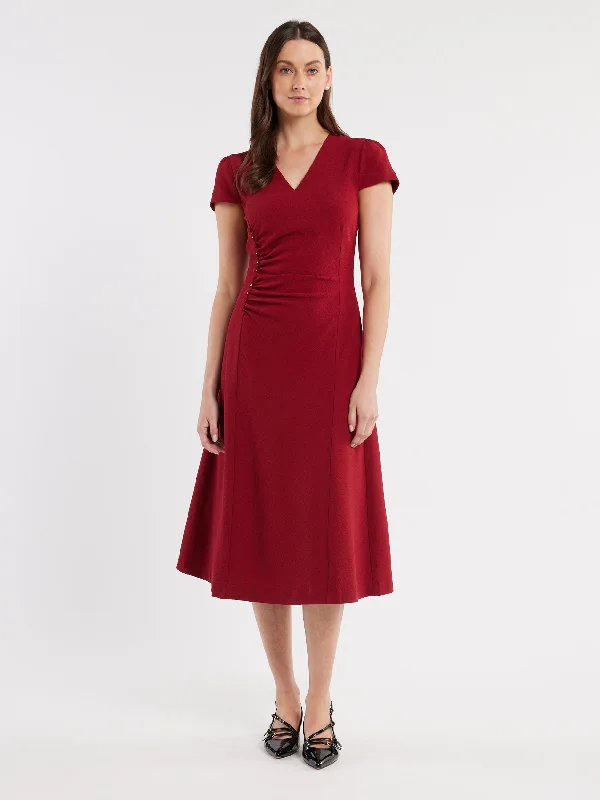 Lightweight Midi Dresses for Ease -Louvre Dress